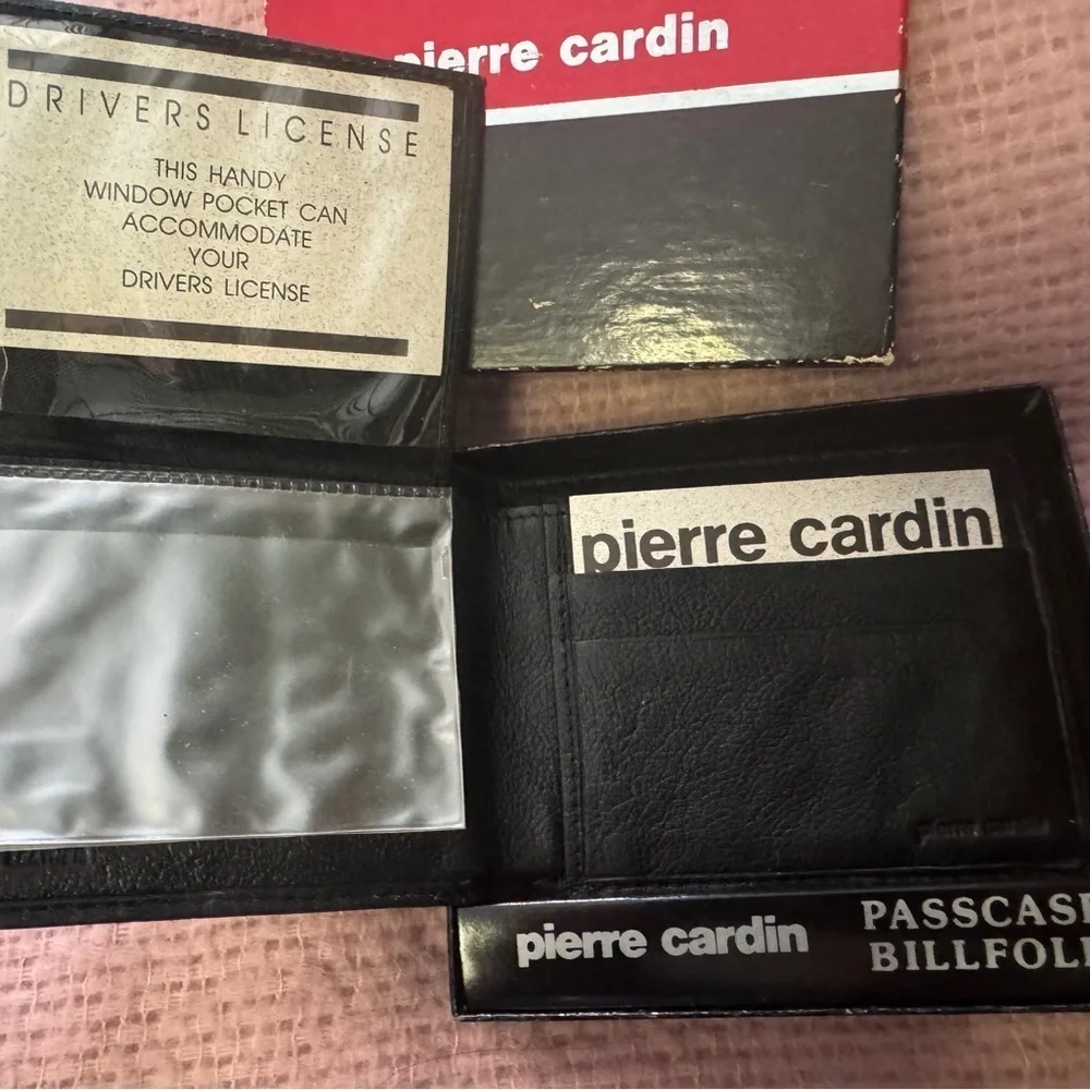 Never used Vintage Pierre Cardin Black Key and Card Holder